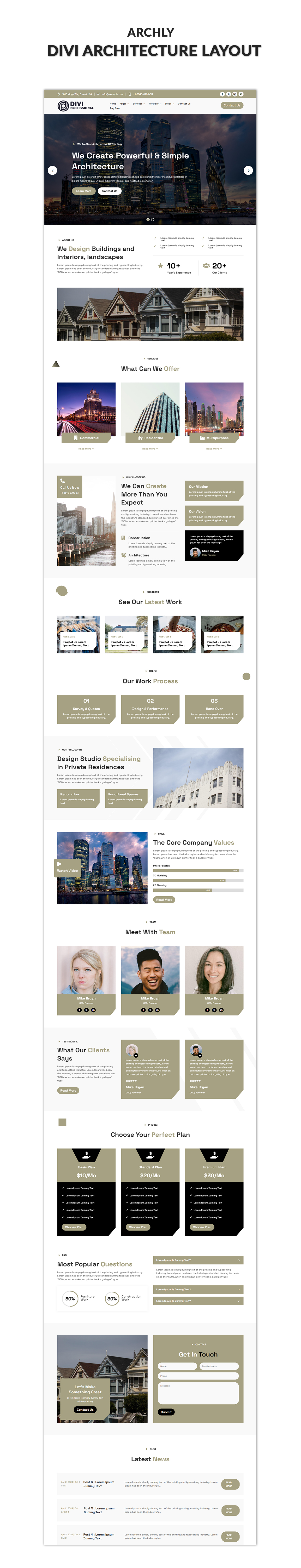 Architecture Divi Layout Architecture Divi Layout