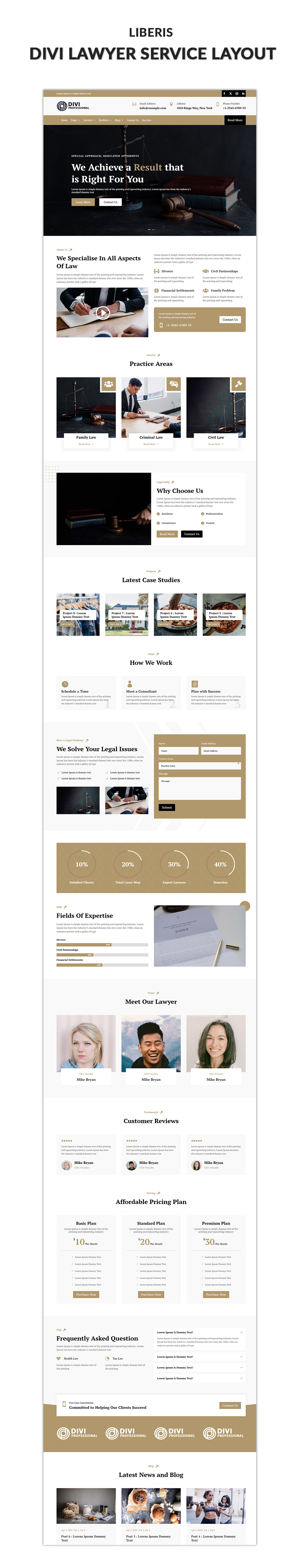 03 Divi Lawyer Layout Showcase Blogger Pro Divi Layout