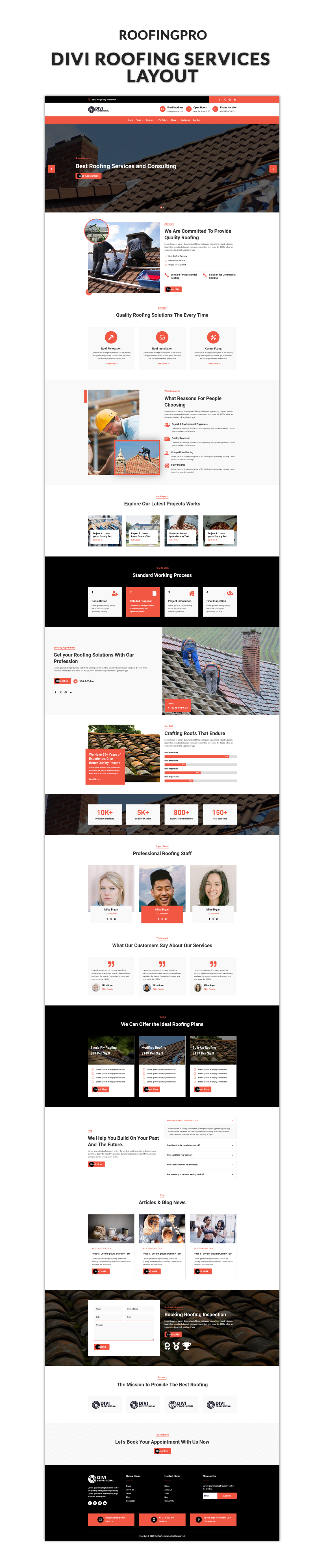 Roofing Services Pro Divi Layout Roofing Services Pro Divi Layout