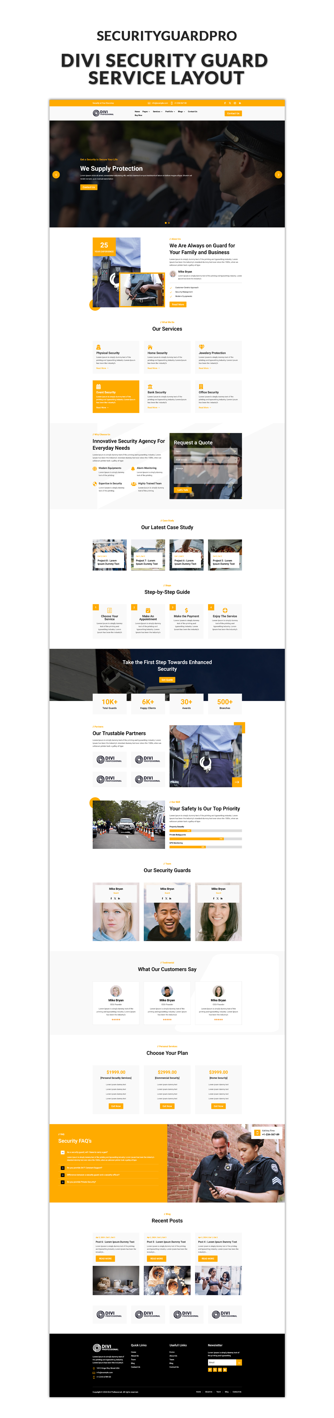 Security Guard Pro Divi Layout Security Guard Pro Divi Layout